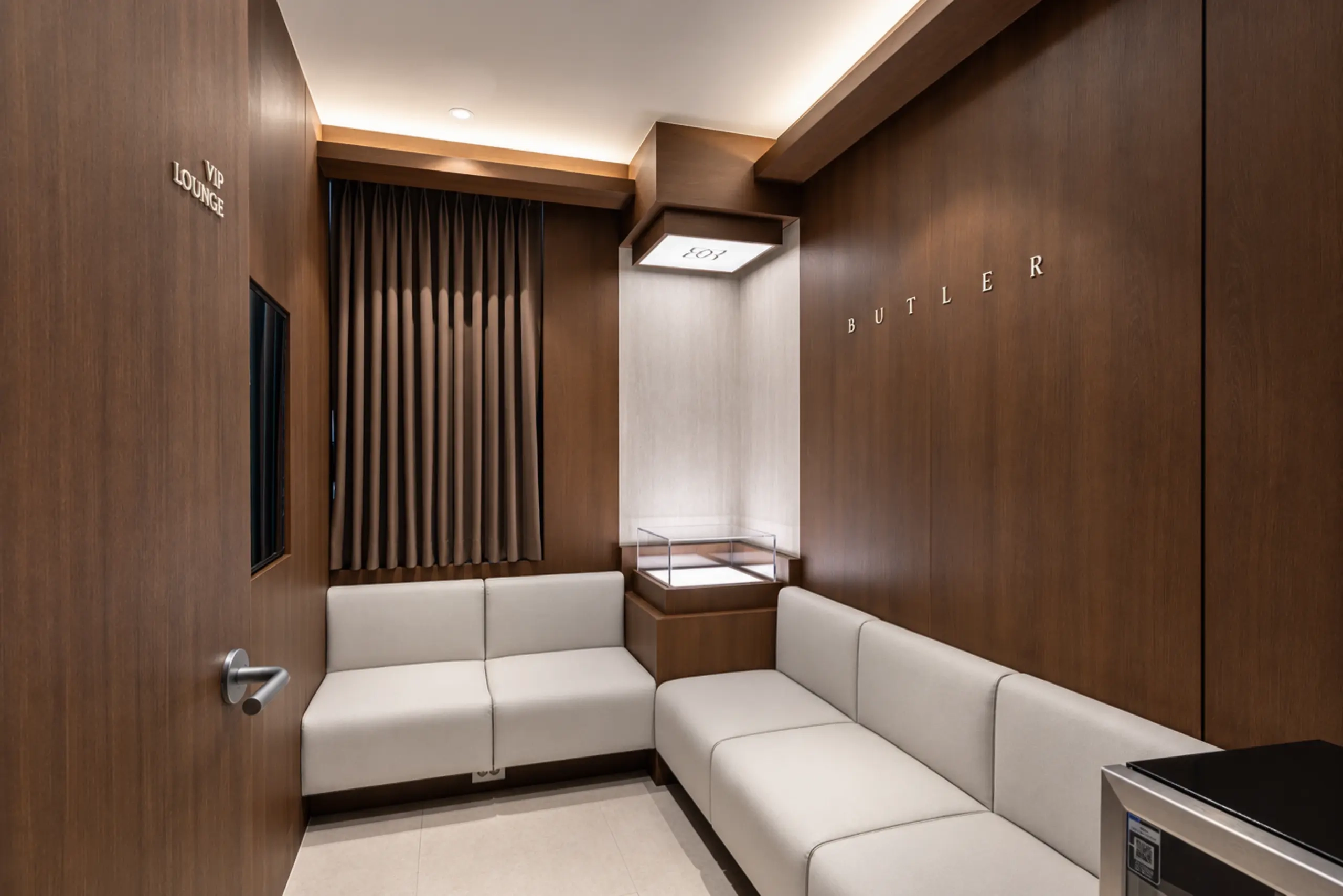 Waiting area of a private treatment room